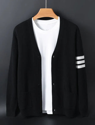 Men's Cardigan Sweater Open Front Relaxed Fit Cozy Layering