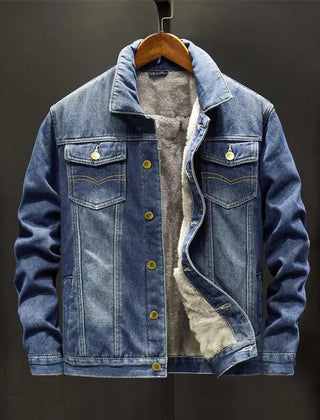Men's Casual Fleece Jacket Relaxed Fit Long Sleeve Zip-Up Everyday Wear