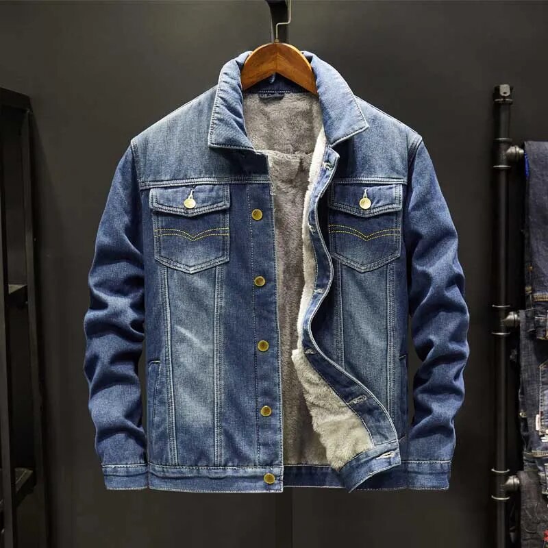 Men's Casual Fleece Jacket Relaxed Fit Long Sleeve Zip-Up Everyday Wear