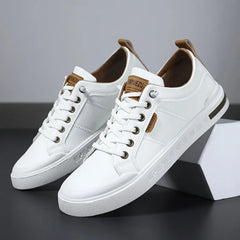Men's Casual Two-Tone Sneakers Lace-Up Stylish Everyday Footwear