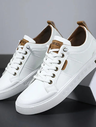 Men's Casual Two-Tone Sneakers Lace-Up Stylish Everyday Footwear