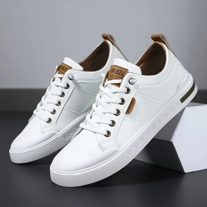 Men's Casual Two-Tone Sneakers Lace-Up Stylish Everyday Footwear