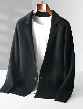 Men's Cozy Open Front Cardigan Long Sleeve Relaxed Fit Layering Casual