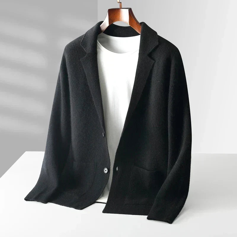 Men's Cozy Open Front Cardigan Long Sleeve Relaxed Fit Layering Casual