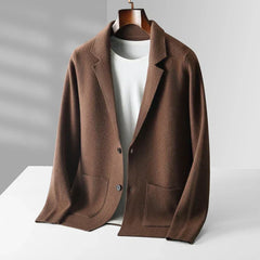 Men's Cozy Open Front Cardigan Long Sleeve Relaxed Fit Layering Casual