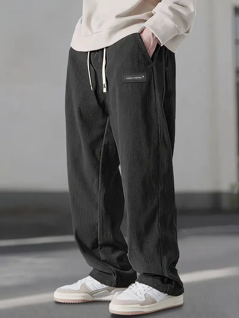 Men's Casual Corduroy Pants Relaxed Fit Everyday Versatile