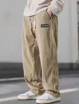 Men's Casual Corduroy Pants Relaxed Fit Everyday Versatile