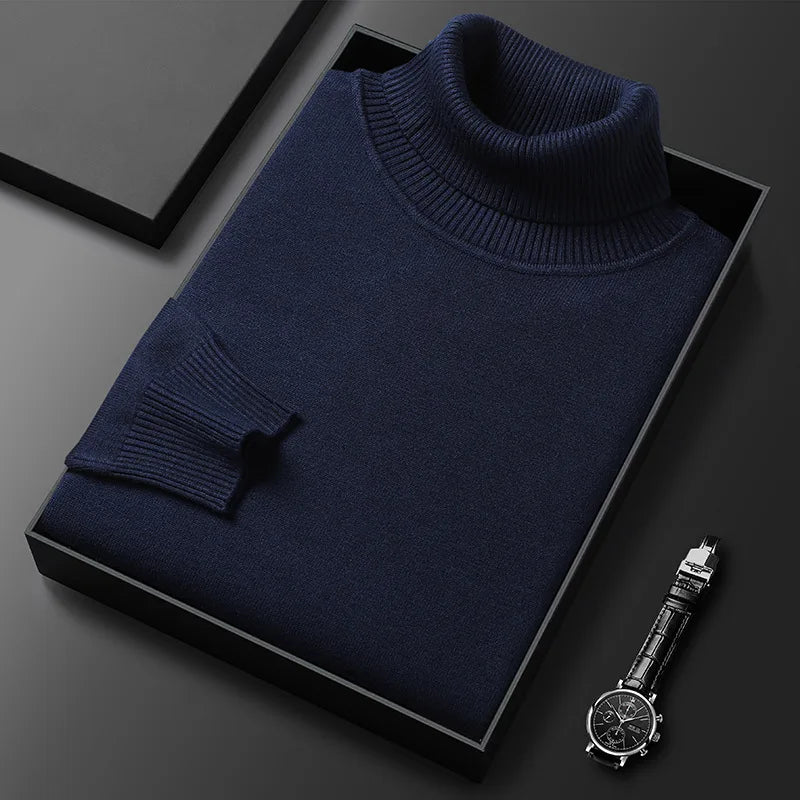 Men's Cozy Knit Sweater Long Sleeve Crew Neck Relaxed Fit Casual