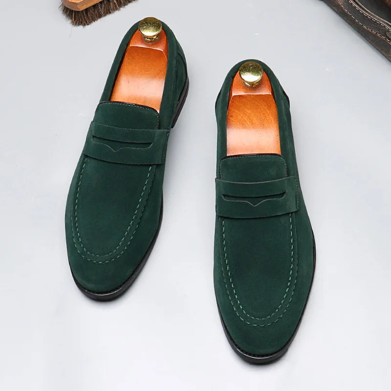 Men's Stylish Slip-On Loafers Casual Everyday Versatile Footwear
