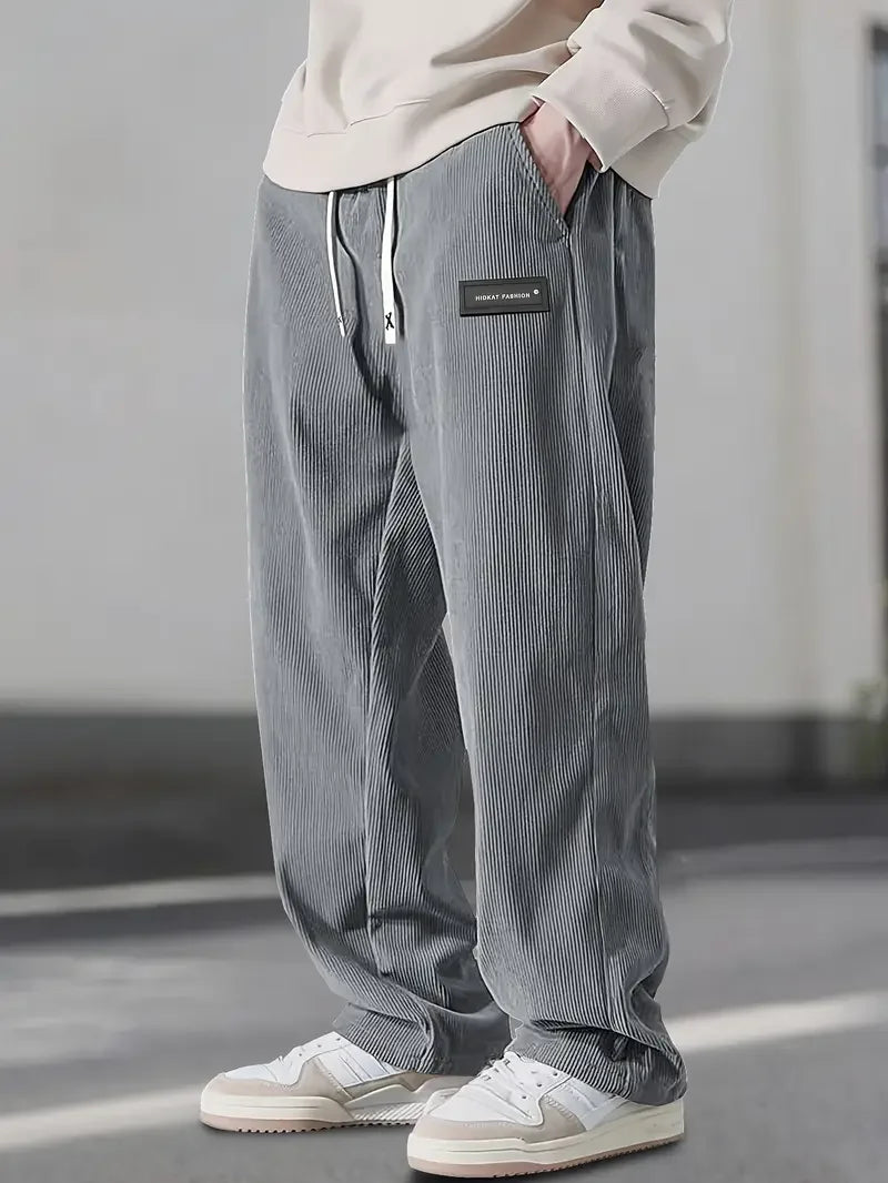 Men's Casual Corduroy Pants Relaxed Fit Everyday Versatile