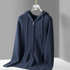 Men's Casual Zip-Up Hoodie Relaxed Fit Long Sleeve Everyday Layering