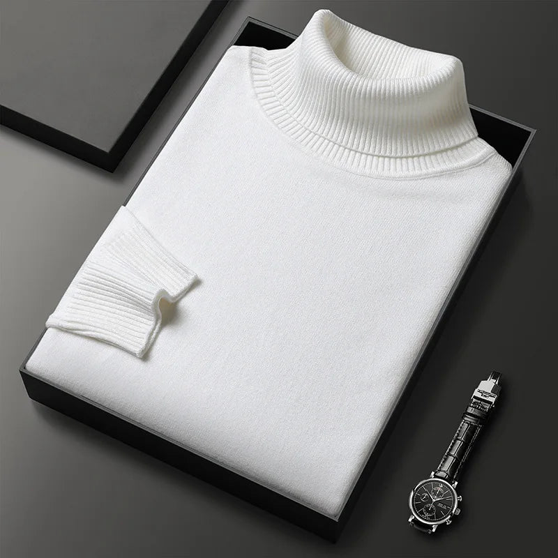 Men's Cozy Knit Sweater Long Sleeve Crew Neck Relaxed Fit Casual