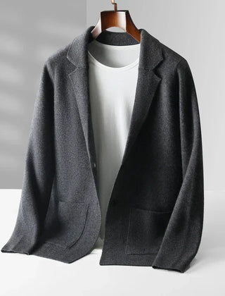 Men's Cozy Open Front Cardigan Long Sleeve Relaxed Fit Layering Casual