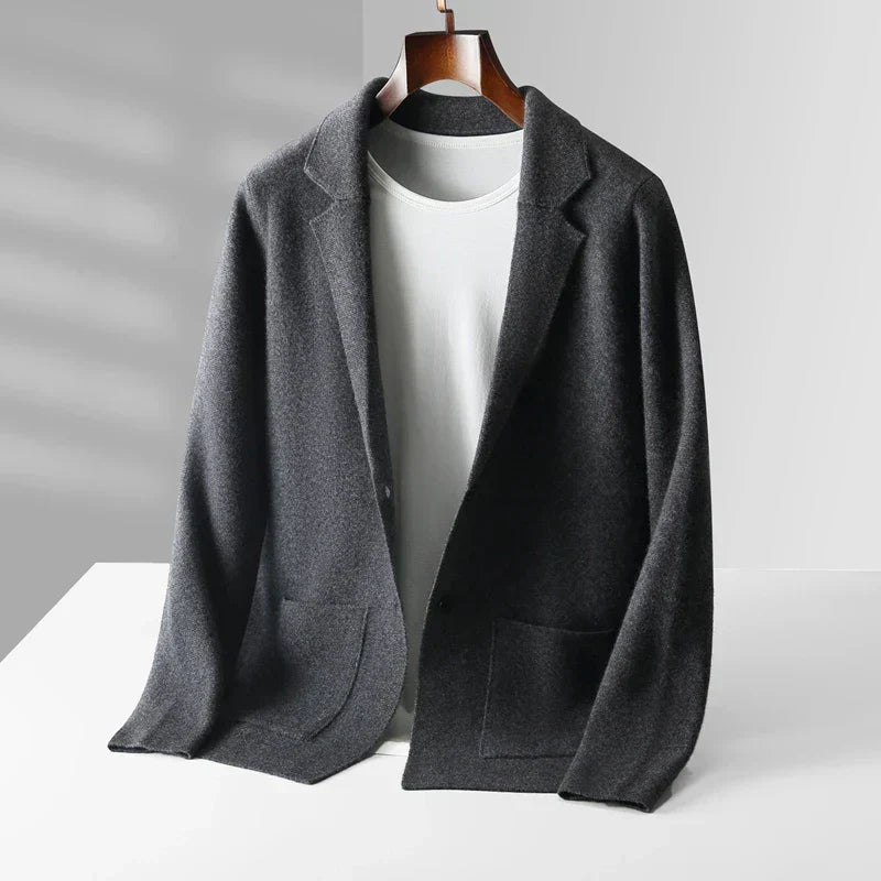 Men's Cozy Open Front Cardigan Long Sleeve Relaxed Fit Layering Casual