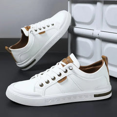 Men's Casual Two-Tone Sneakers Lace-Up Stylish Everyday Footwear