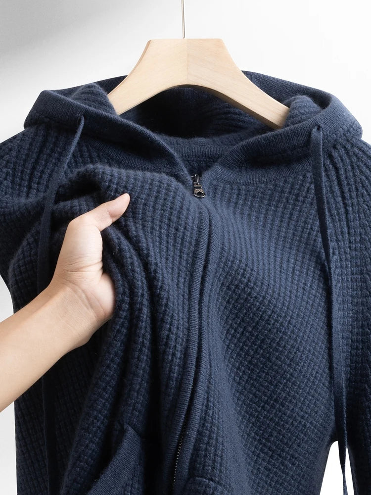 Men's Casual Zip-Up Hoodie Relaxed Fit Long Sleeve Everyday Layering