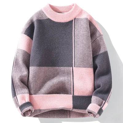 Men's Knit Sweater Relaxed Fit Long Sleeve Crew Neck Casual Everyday