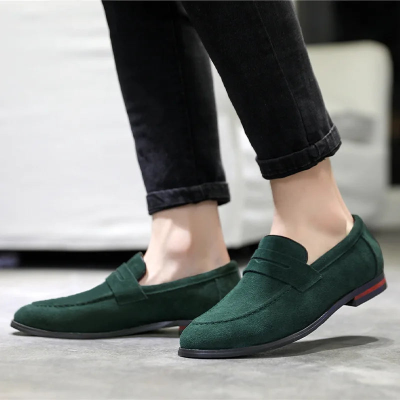 Men's Stylish Slip-On Loafers Casual Everyday Versatile Footwear