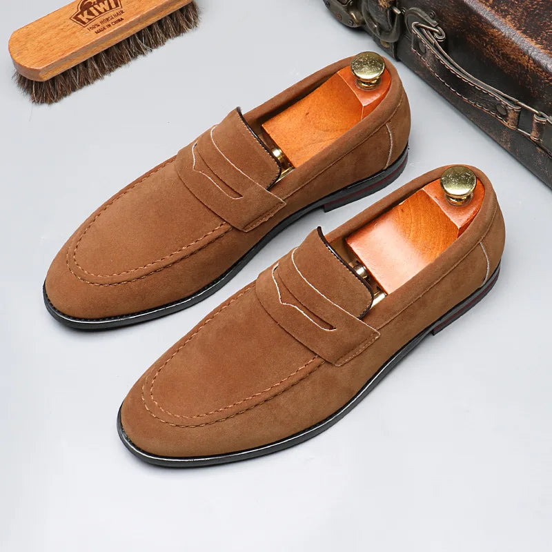 Men's Stylish Slip-On Loafers Casual Everyday Versatile Footwear