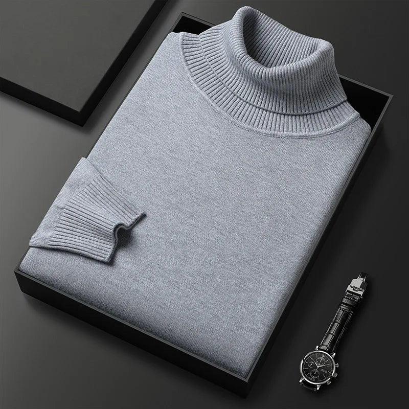 Men's Cozy Knit Sweater Long Sleeve Crew Neck Relaxed Fit Casual