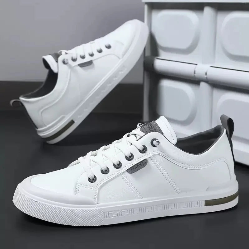 Men's Casual Two-Tone Sneakers Lace-Up Stylish Everyday Footwear
