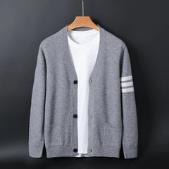 Men's Cardigan Sweater Open Front Relaxed Fit Cozy Layering