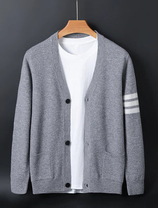 Men's Cardigan Sweater Open Front Relaxed Fit Cozy Layering
