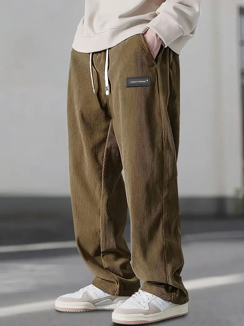Men's Casual Corduroy Pants Relaxed Fit Everyday Versatile