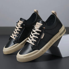 Men's Casual Two-Tone Sneakers Lace-Up Stylish Everyday Footwear