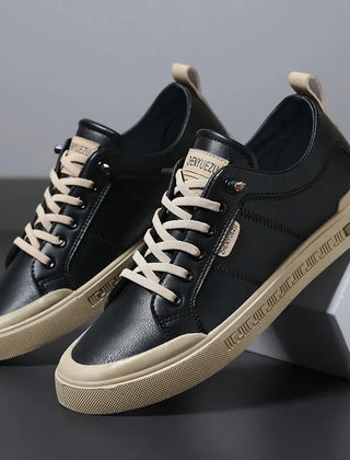Men's Casual Two-Tone Sneakers Lace-Up Stylish Everyday Footwear