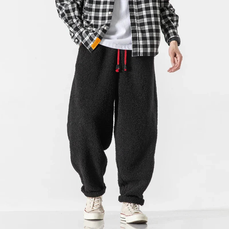 Men's Fleece Lounge Pants Relaxed Fit Drawstring Casual Everyday Wear