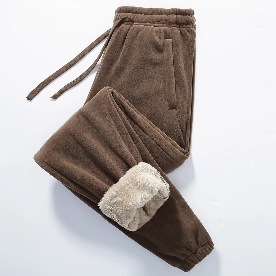 Men's Cozy Lined Joggers Relaxed Fit Casual Everyday Lounge Wear