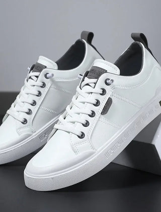 Men's Casual Two-Tone Sneakers Lace-Up Stylish Everyday Footwear