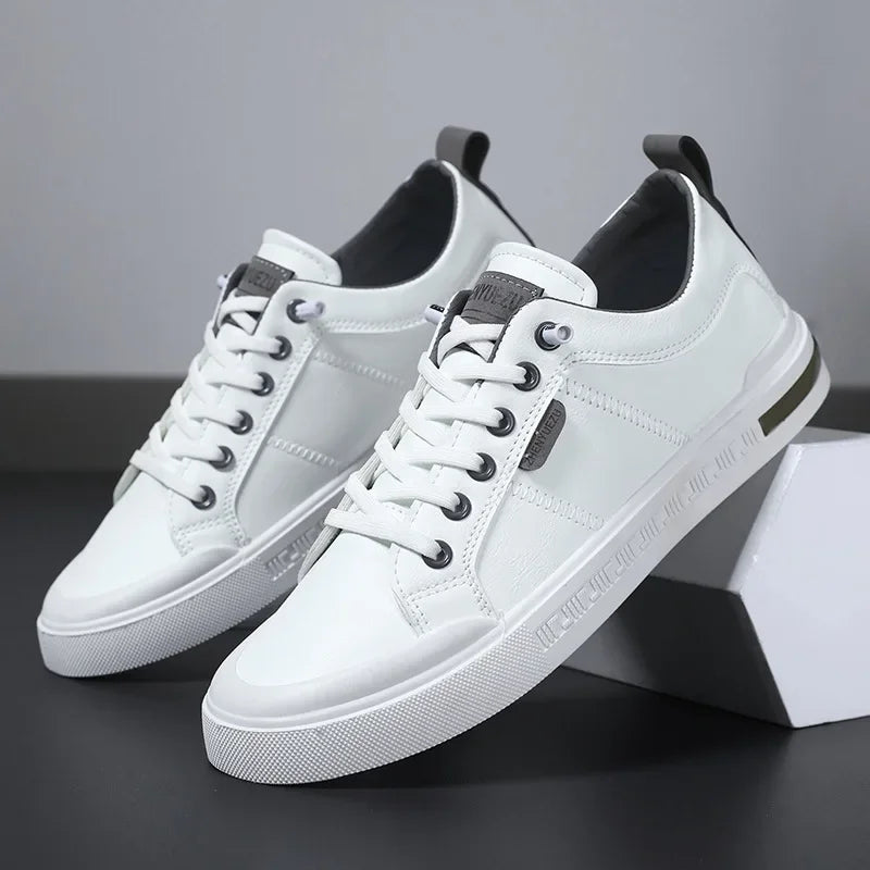 Men's Casual Two-Tone Sneakers Lace-Up Stylish Everyday Footwear