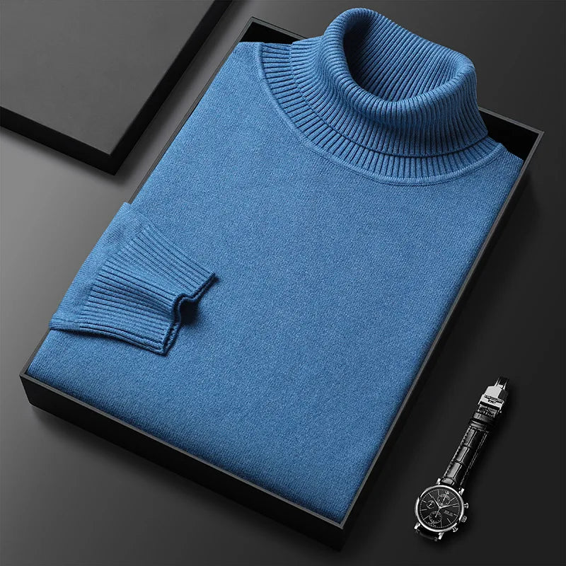 Men's Cozy Knit Sweater Long Sleeve Crew Neck Relaxed Fit Casual