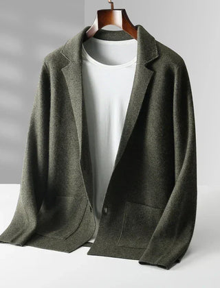 Men's Cozy Open Front Cardigan Long Sleeve Relaxed Fit Layering Casual