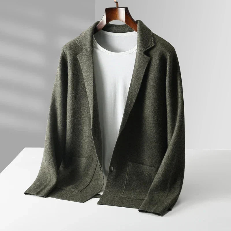Men's Cozy Open Front Cardigan Long Sleeve Relaxed Fit Layering Casual
