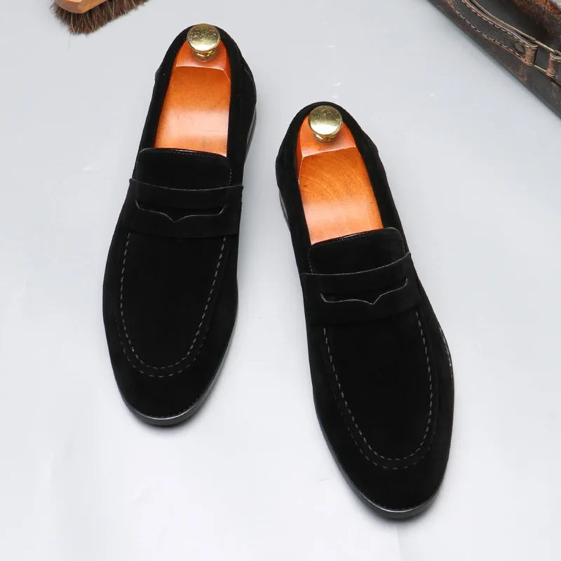 Men's Stylish Slip-On Loafers Casual Everyday Versatile Footwear