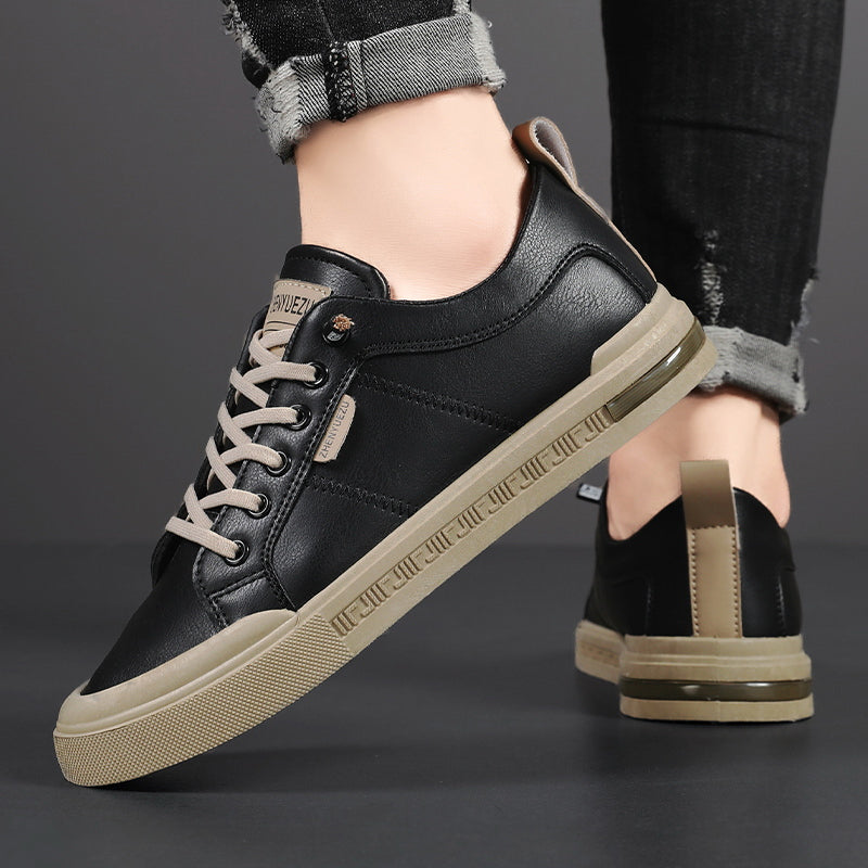 Men's Casual Two-Tone Sneakers Lace-Up Stylish Everyday Footwear