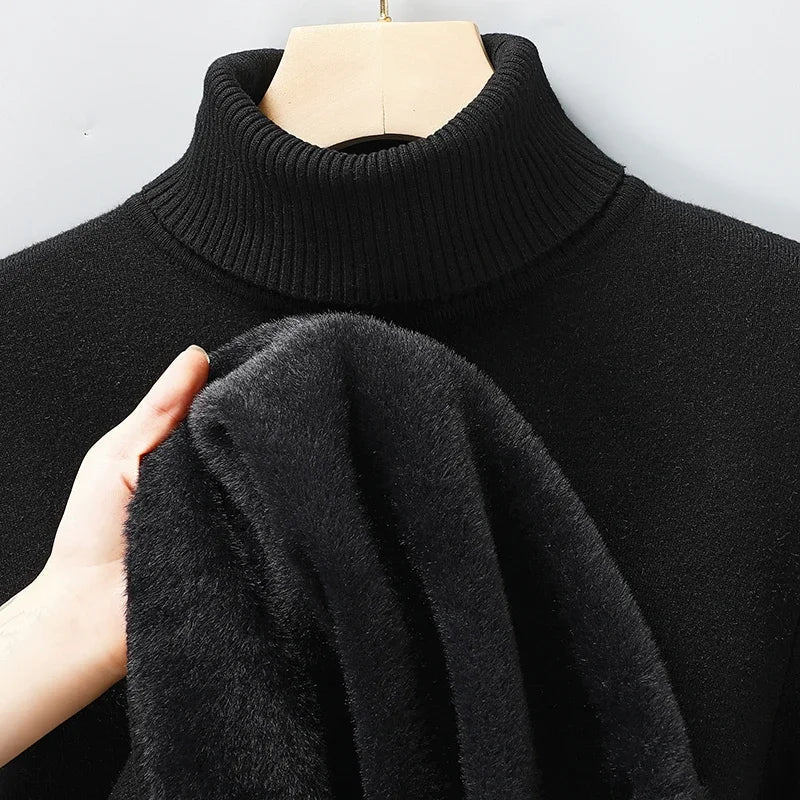 Men's Turtleneck Sweater Fitted Long Sleeve Classic Casual Layering