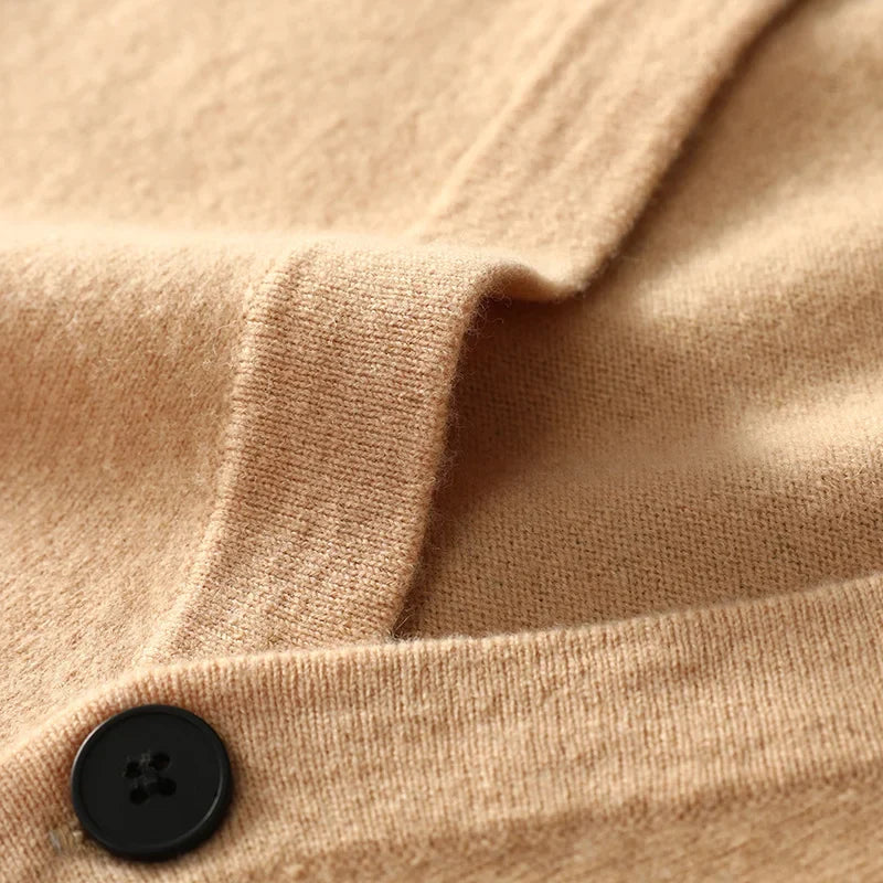 Men's Cardigan Sweater Open Front Relaxed Fit Cozy Layering
