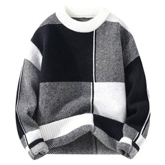 Men's Knit Sweater Relaxed Fit Long Sleeve Crew Neck Casual Everyday