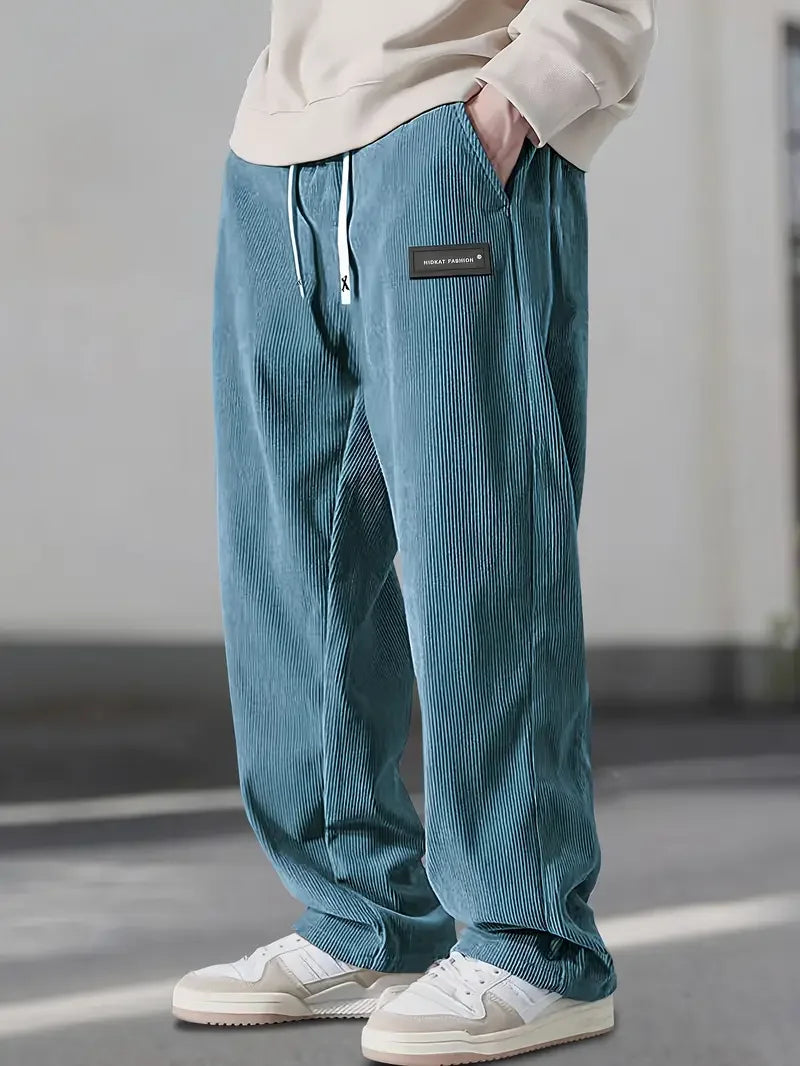 Men's Casual Corduroy Pants Relaxed Fit Everyday Versatile