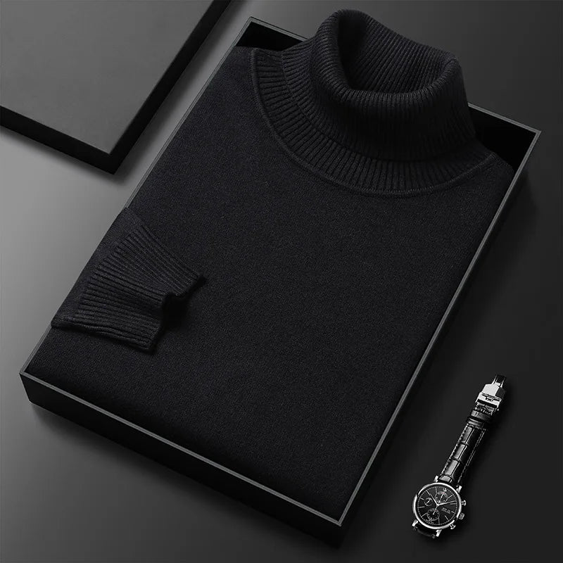 Men's Cozy Knit Sweater Long Sleeve Crew Neck Relaxed Fit Casual