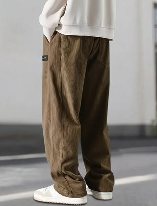 Men's Casual Corduroy Pants Relaxed Fit Everyday Versatile