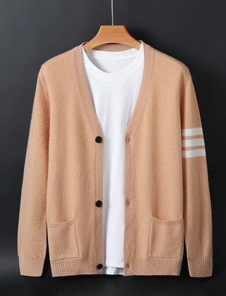 Men's Cardigan Sweater Open Front Relaxed Fit Cozy Layering