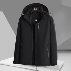 Men's Weatherproof Hooded Jacket Relaxed Fit Full-Zip Casual Outdoor