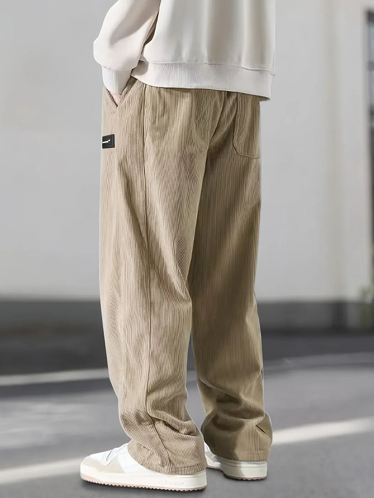 Men's Casual Corduroy Pants Relaxed Fit Everyday Versatile