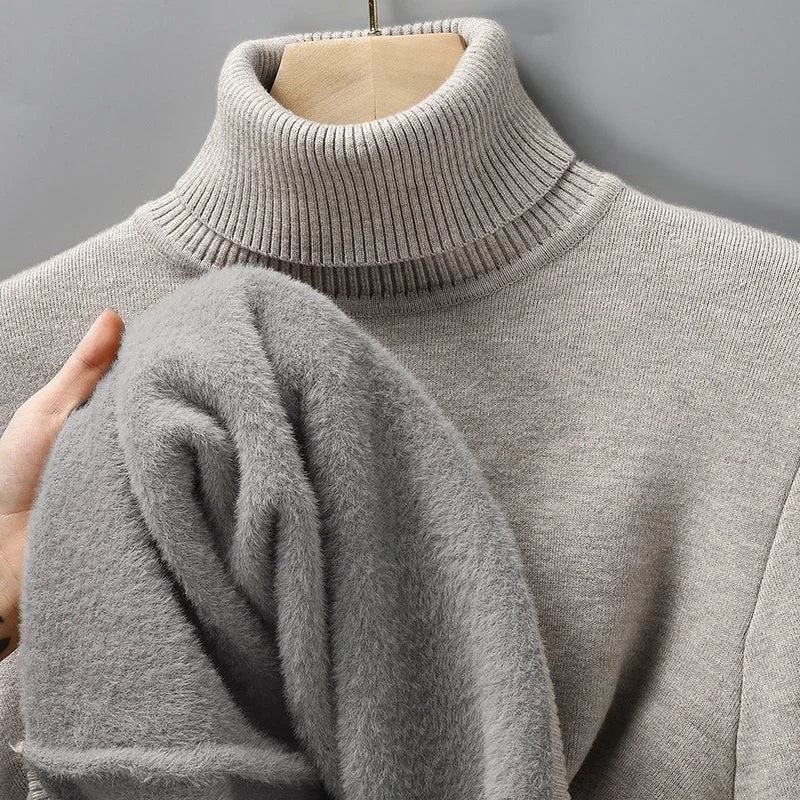 Men's Turtleneck Sweater Fitted Long Sleeve Classic Casual Layering