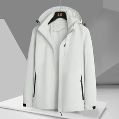 Men's Weatherproof Hooded Jacket Relaxed Fit Full-Zip Casual Outdoor
